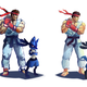 Illustration for article titled SF x PKMN Day 1! Ryu x Lucario!